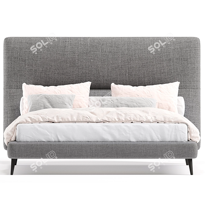 Modern Twils Bed Design 3D model image 2