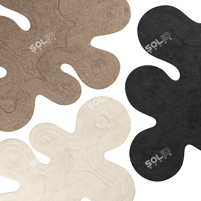 Soothing Dune Rug Collection 3D model image 2