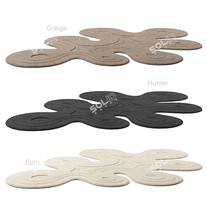 Soothing Dune Rug Collection 3D model image 3