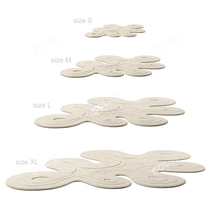 Soothing Dune Rug Collection 3D model image 4