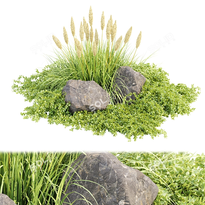 Ultimate Outdoor Plants Collection Vol.205 3D model image 1