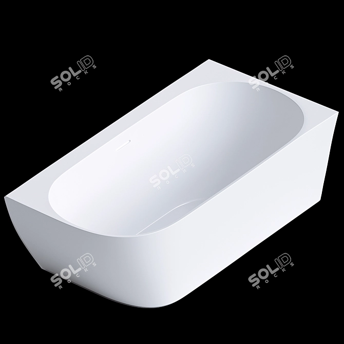 Salini Sofia Corner Bathtub 170 3D model image 2