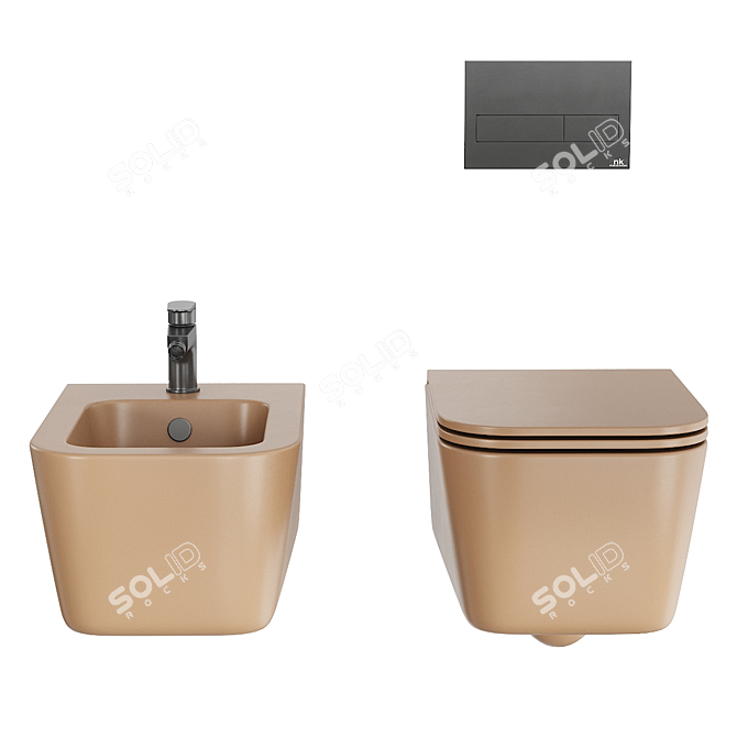 Modern GSG Brio Wall Fixture 3D model image 3