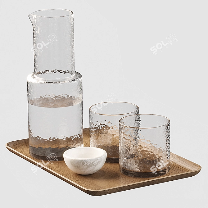 Zara Home Decorative Glassware Set 3D model image 3