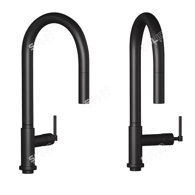 Modern Black HANSGROHE Faucet Offering 3D model image 1