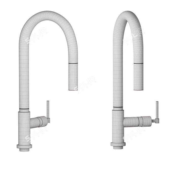 Modern Black HANSGROHE Faucet Offering 3D model image 2