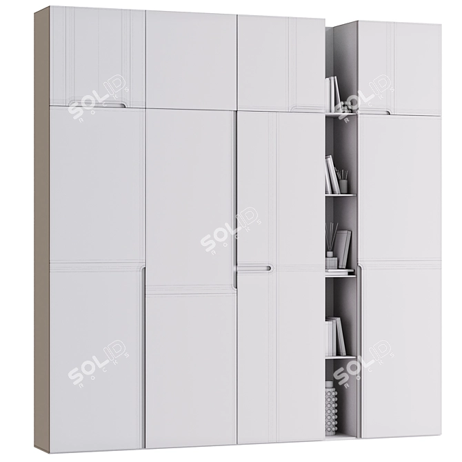 Аrtisan-Style Wardrobe Set 3D model image 5