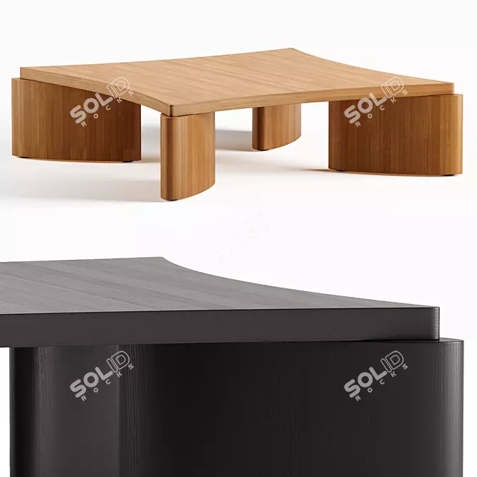 Modern Lu Coffee Table by Lulu & Georgia 3D model image 1