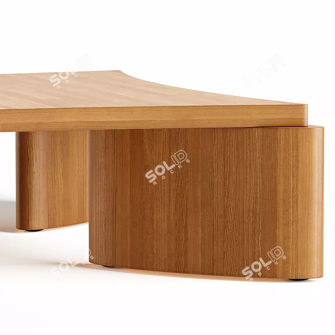 Modern Lu Coffee Table by Lulu & Georgia 3D model image 3