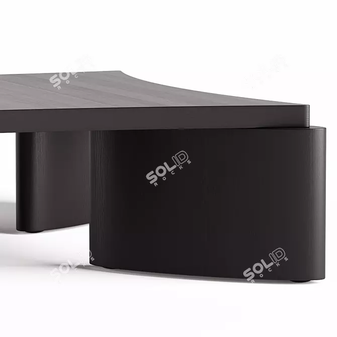 Modern Lu Coffee Table by Lulu & Georgia 3D model image 4