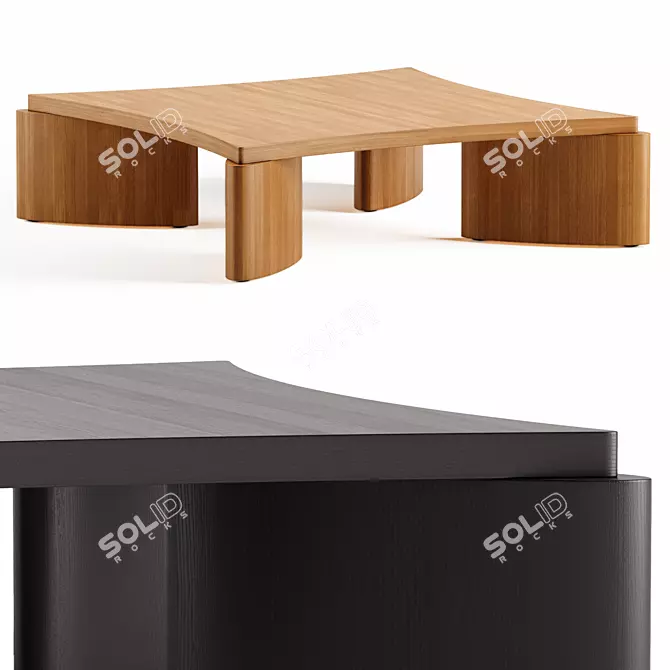 Modern Lu Coffee Table by Lulu & Georgia 3D model image 8