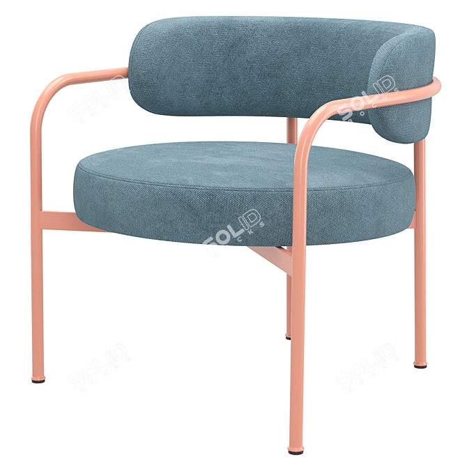 Modern and Versatile Lounge Chair 3D model image 1