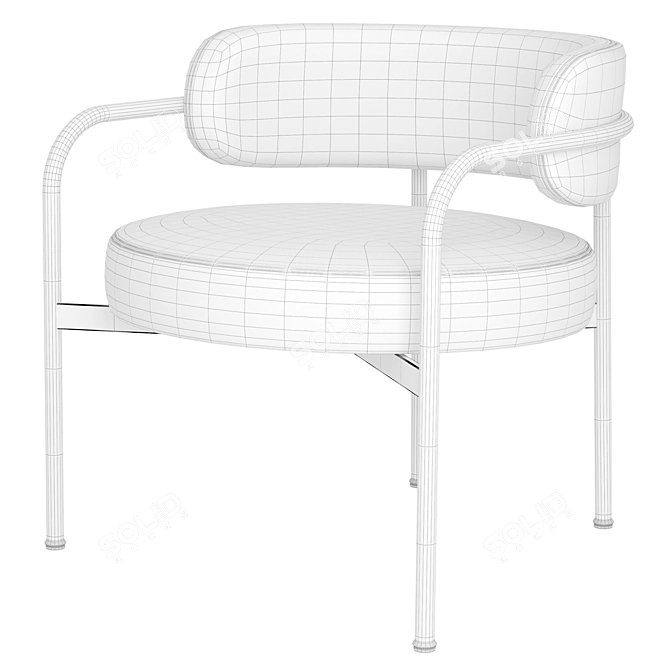 Modern and Versatile Lounge Chair 3D model image 4