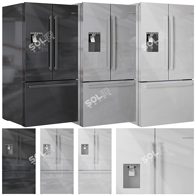 Bosch Refrigerator Collection Set 3D model image 5