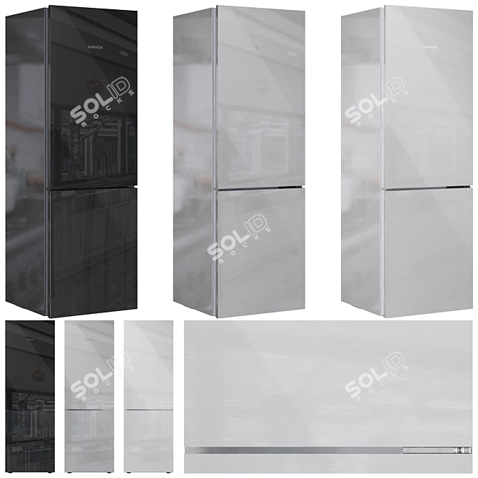 Bosch Refrigerator Collection Set 3D model image 6