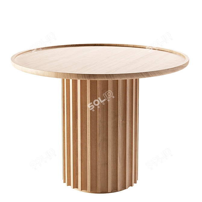 Elegant CAPITELLO Table in Millimeters 3D model image 2