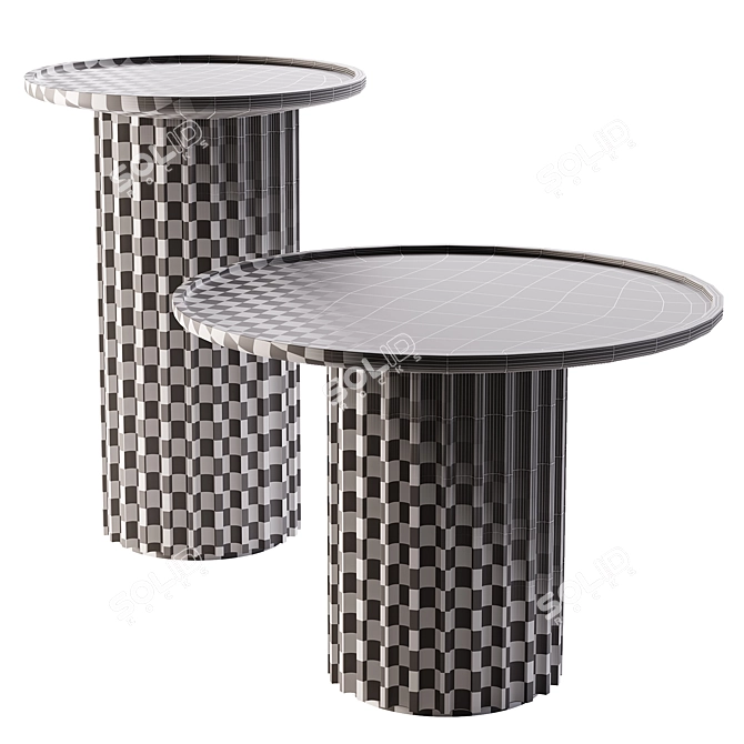 Elegant CAPITELLO Table in Millimeters 3D model image 6