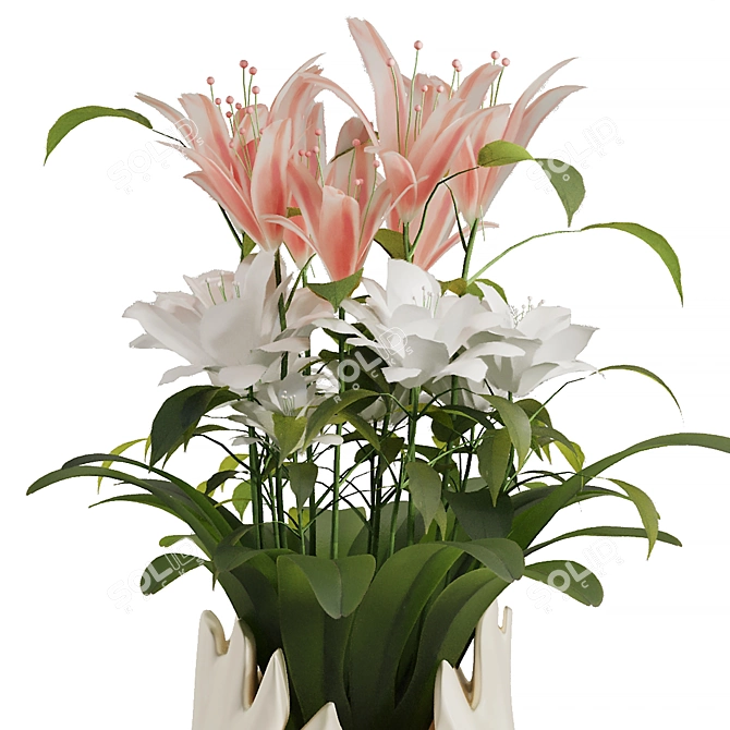 Modern Table Setting V2 2016 3D model image 1