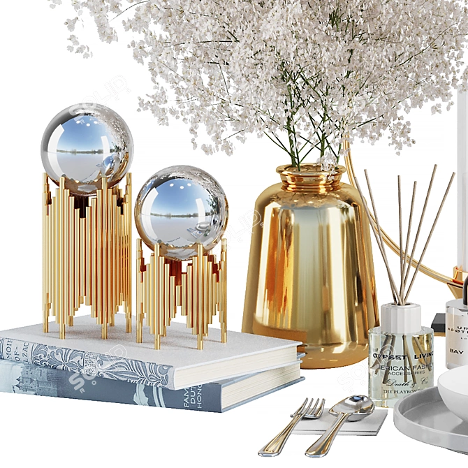 Modern Table Setting V2 2016 3D model image 5