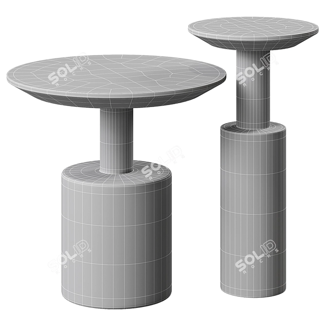 Shiro Side Table by Cornerdesign 3D model image 2