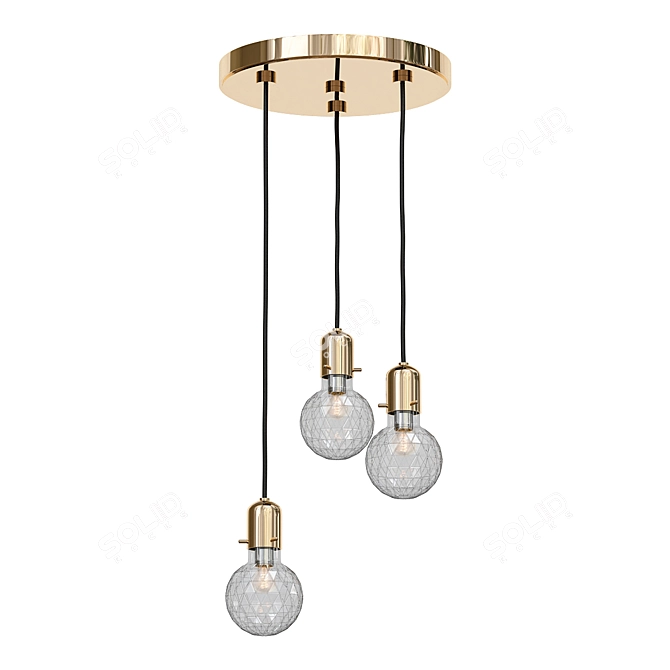 Stylish Marlow Pendant Light 3D model image 1