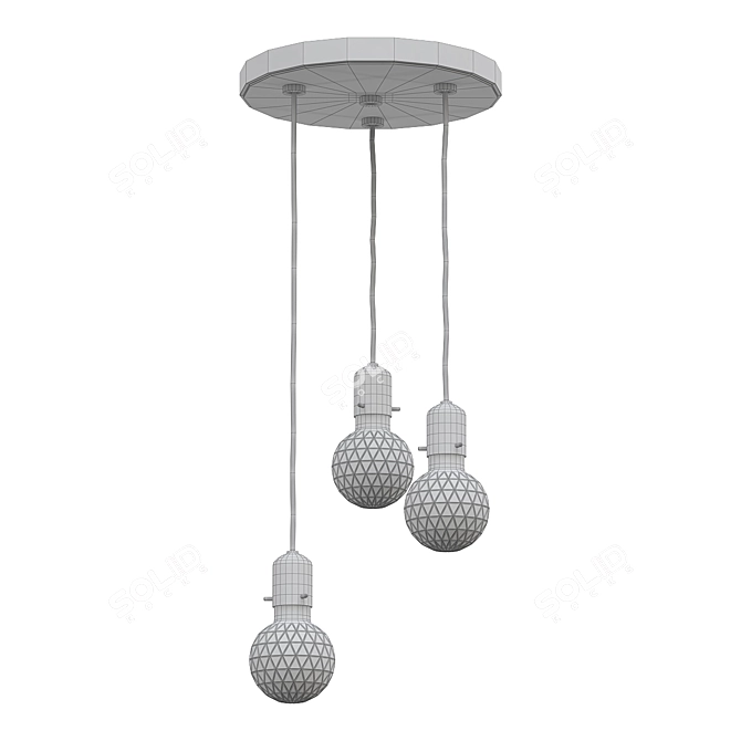 Stylish Marlow Pendant Light 3D model image 2