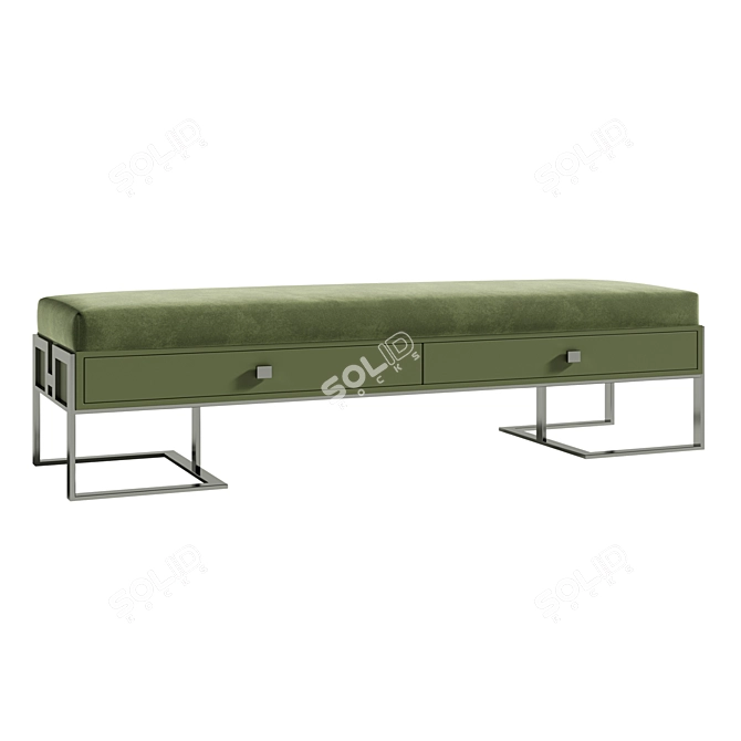 Candy Collection Bedroom Bench 3D model image 5