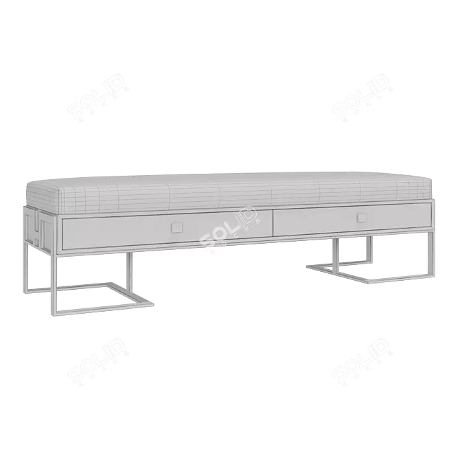 Candy Collection Bedroom Bench 3D model image 6