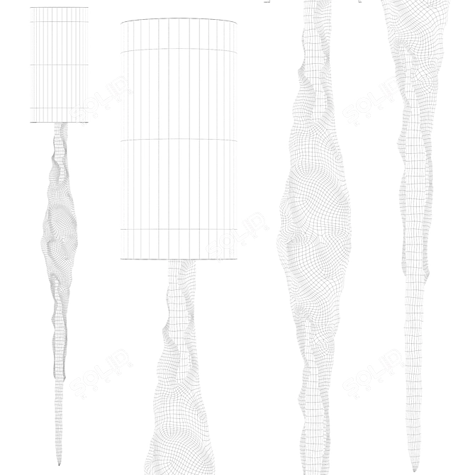 Elegant MERGE Sconce Vetvi Store 3D model image 4