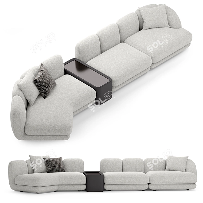 Stylish Sofa by elvemobilya 3D model image 3