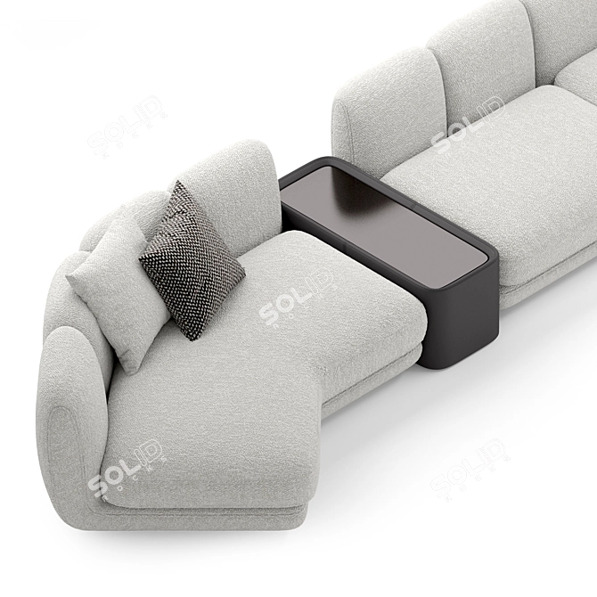 Stylish Sofa by elvemobilya 3D model image 6