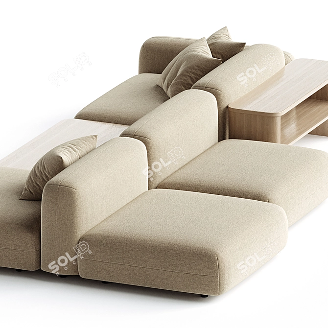 Tokio Sofa by Arflex 3D model image 2