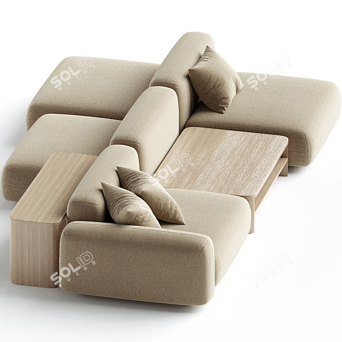 Tokio Sofa by Arflex 3D model image 3