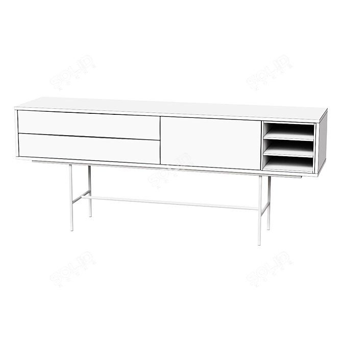 Elegant Aura 54 Console Stand 3D model image 2