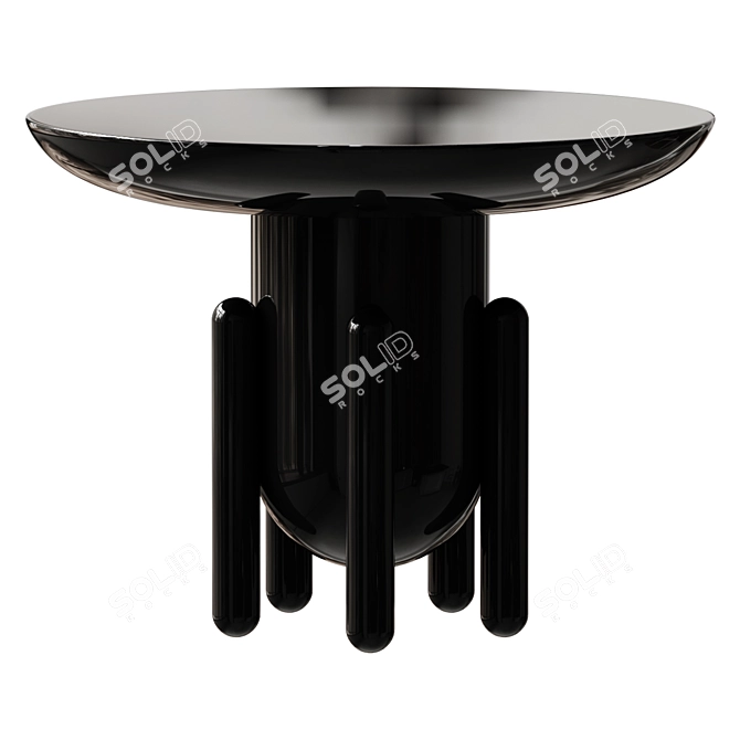 Explorer 2 Dark Grey Side Table 3D model image 1