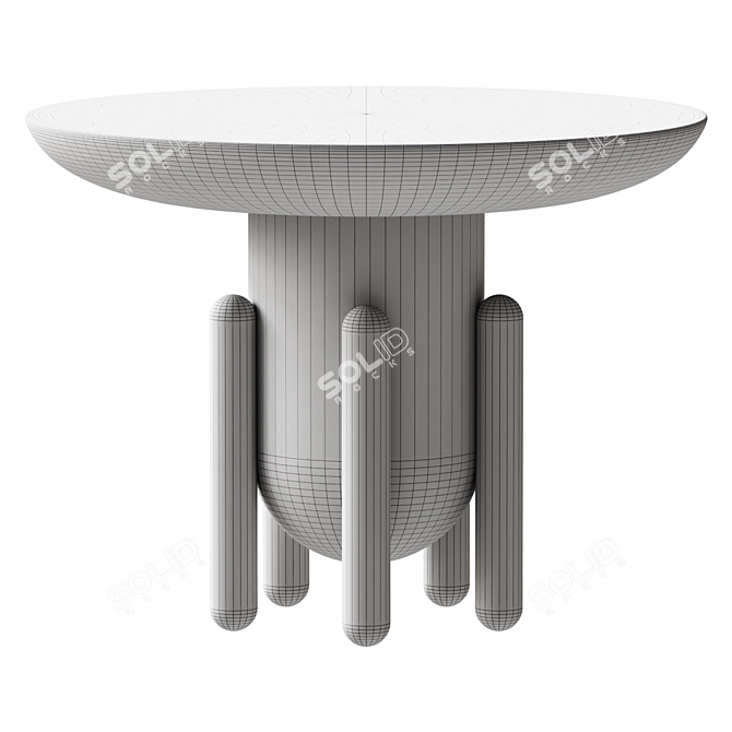 Explorer 2 Dark Grey Side Table 3D model image 2