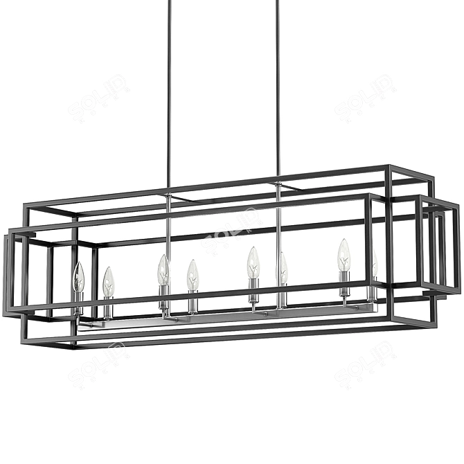 Elegant Titania Pendant Lighting 3D model image 3