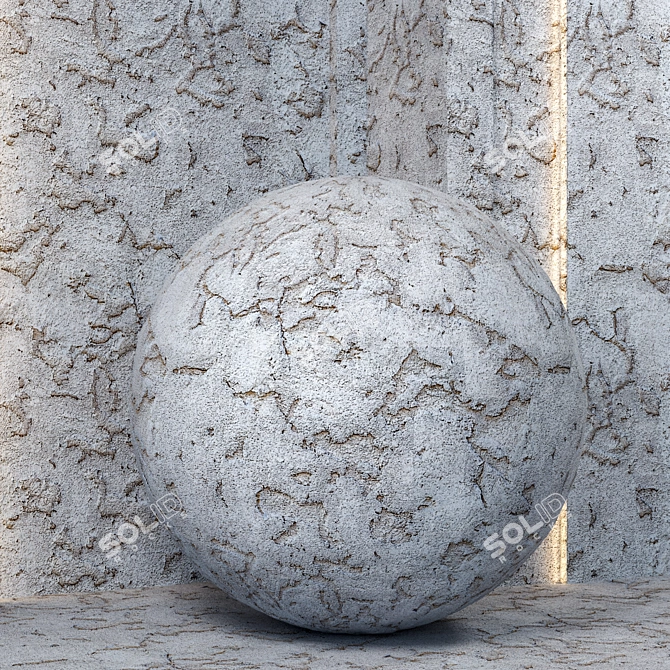 Concrete PBR Seamless Tile Textures 3D model image 2