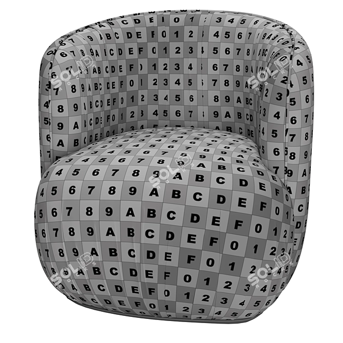 Customizable Crystal Armchair by Katerina Kladi 3D model image 6