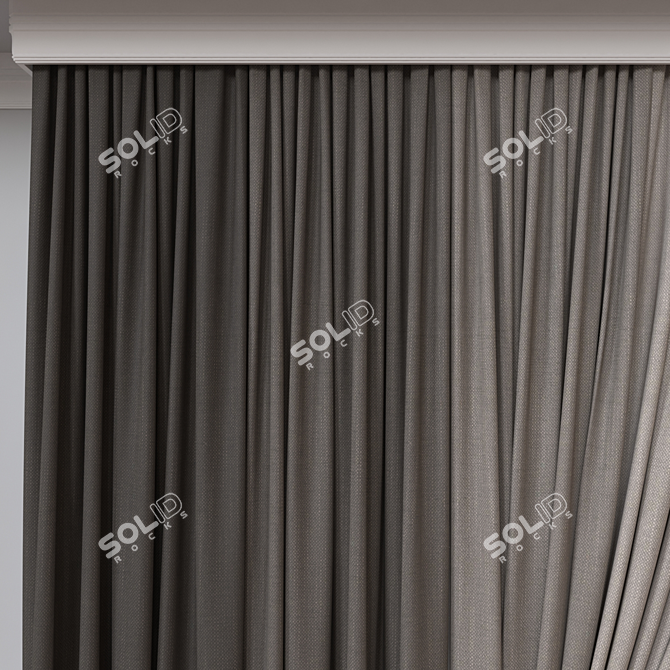 720 Curtain: Vray, Corona 3D Model 3D model image 3