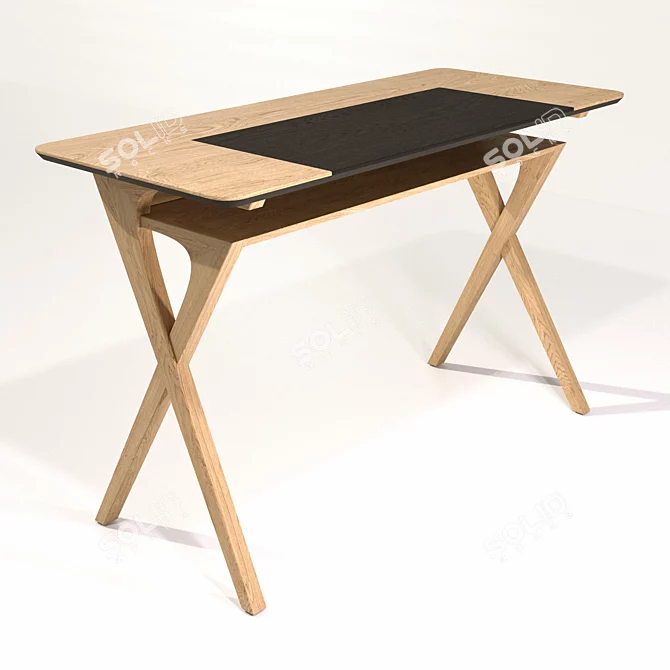  NEWTON by Tohma: Oak Writing Desk 3D model image 3