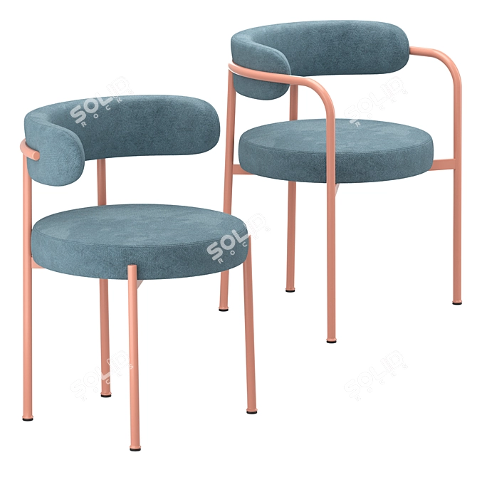 GIOTTO Job's Upholstered Chair 3D model image 1