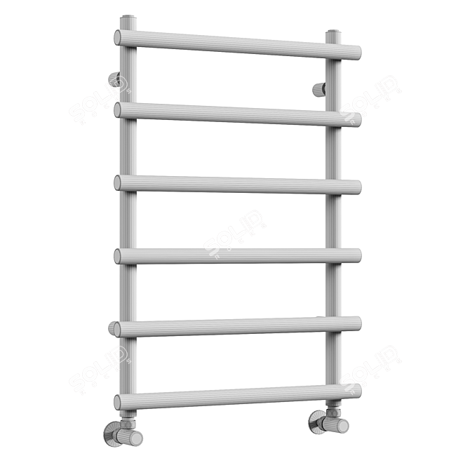  Sleek Designer Ladder Towel Rail 3D model image 3