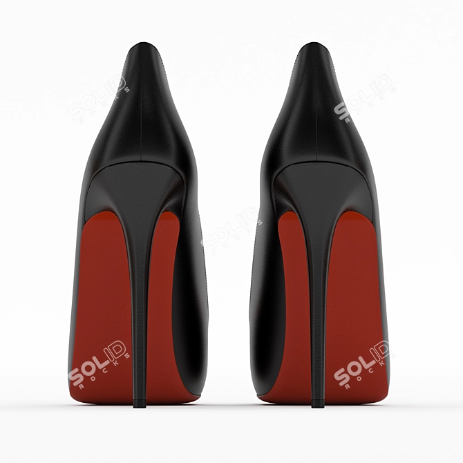 Luxurious Christian Louboutin Kate Heels 3D model image 3