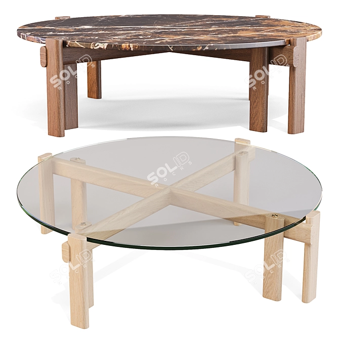 Roche Bobois Paris Paname Coffee Tables 3D model image 1