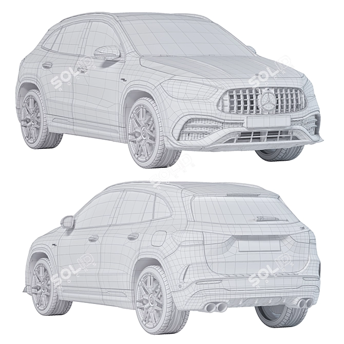 Mercedes GLA 45 4MATIC 3D Models 3D model image 3