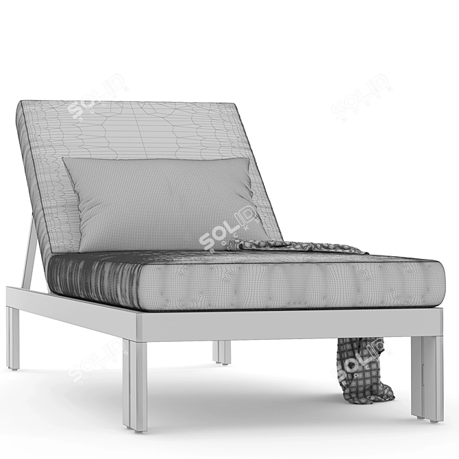 Outdoor Matira Chaise by RH 3D model image 4