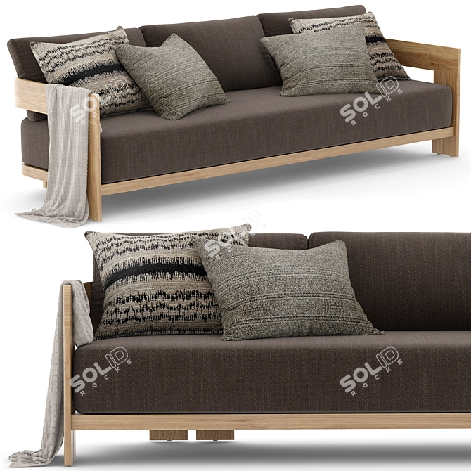 Modern Matira Sofa: Timeless Elegance 3D model image 1