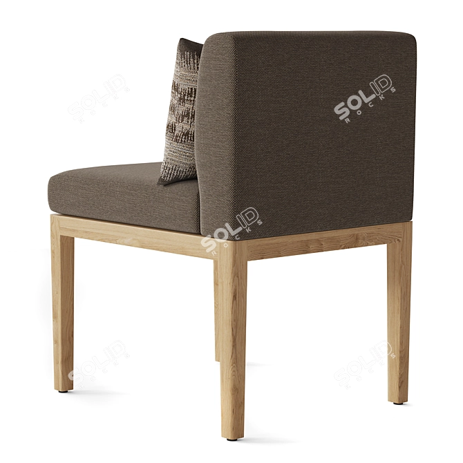 RH Santos Teak Dining Chair 3D model image 2