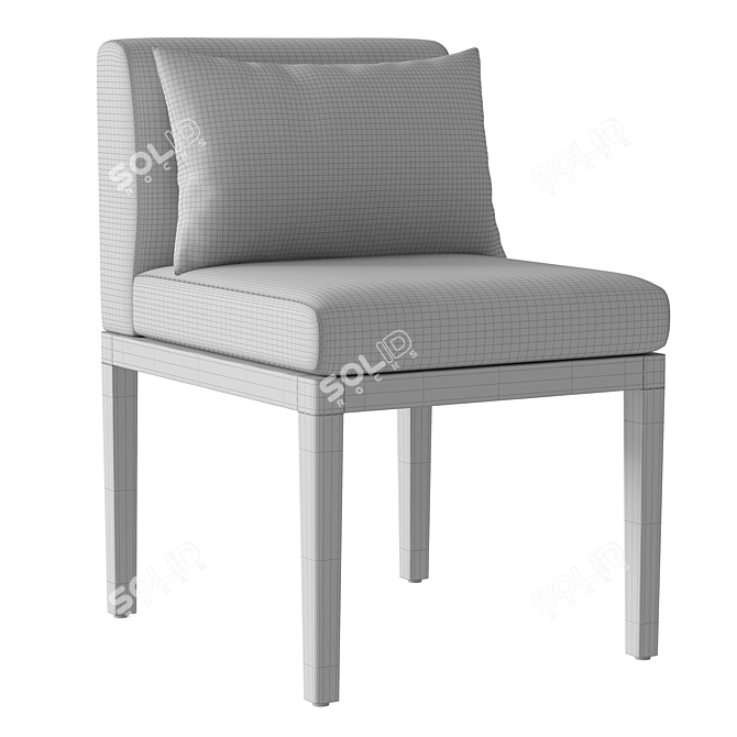 RH Santos Teak Dining Chair 3D model image 4